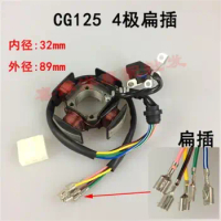 Motorcycle 5 Wire 4 Poles Magneto Stator Coil Generator Spare Parts For Honda CG125 ZJ125 CG ZJ 125