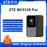 2023 NEW Original ZTE Portable WiFi 5G Router MU5120 WIFI 6 10000mAh 3600Mbps NSA+SA Mobile Hotspot 5G Router With Sim Card Slot
