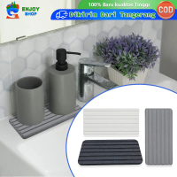 Diatomite Tray Tatakan Gelas Penyerap Air Cepat Anti Slip Diatomite Serap Coaster Desain Estetik