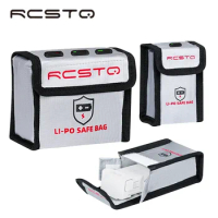 RCSTQ Battery Safety Bag For DJI Mini 3 Pro /Mini 2 Battery Explosion Proof Bag Fireproof Storage Packet For DJI FPV Accessories