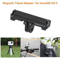 Magnetic Suction Quick Disassembly Mount Base Adapter Bracket Sports Camera For Insta360 GO 3 Accessories