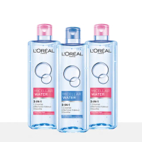 【LOREAL Paris 巴黎萊雅】三合一卸妝潔顏水 任選3入組(保濕型/清爽型)