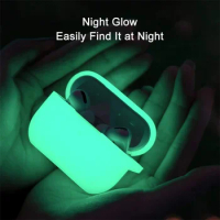 Night Light Luminous Silicone Soft Earphone Case for Apple Airpods 3 2 1 Pro 2 Air Pods Pro2 3rd 2rd Generation Headphone Cover