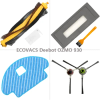 Accessories For Ecovacs Deebot OZMO 930 Robotic Vacuum Cleaner Main Side Brush Hepa Filters Mop Cloth Spare Parts Replacement