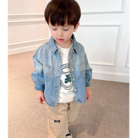 JVR521 Panjang Lelaki-Baju Lengan Musim Bunga dan Musim Luruh Denim Jaket Kanak-Kanak Cardigan Bayi Boy Semua-Seluar Jeans Yang Sepadan atas Yang Bera㏇L0321
