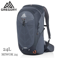 【GREGORY 美國 MIWOK 24 多功能登山背包《碳黑》24L】111481/雙肩背包/後背包/自助旅行/健行/旅遊