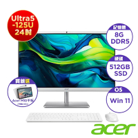 Acer 宏碁 C24-195ES 24型AIO桌上型電腦(CU5-125U/8GB/512GB/Win11)