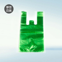 花袋咪咪(5斤)綠色 强力膜 背心袋  超大容量，外出購物不怕東西不夠裝 更環保 隨身攜帶方便 （伊凡卡百貨）