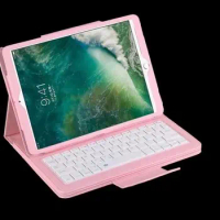 Wireless Bluetooth Keyboard +PU Leather Cover Protective Smart Case For iPad Pro 10.5 10.5 inch 10.5'' 2017 Free shipping