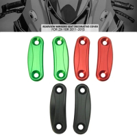 Fit For Kawasaki Ninja ZX-10R Rearview Mirrors Seat Decorative Cover Mirror Base ZX10R 2011 2012 2013 2014 2015 Motorcycle