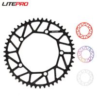 Litepro 46 48 50 52 54 56 58T Narrow Wide Teeth Chainring Folding Bicycle BCD 130MM Sprocket Chainwheel