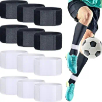 Adjustable Soccer Shin Guard Accessories Anti Slip Sports Soccer Ankle Guards Lightweight Fastener Shin Guard