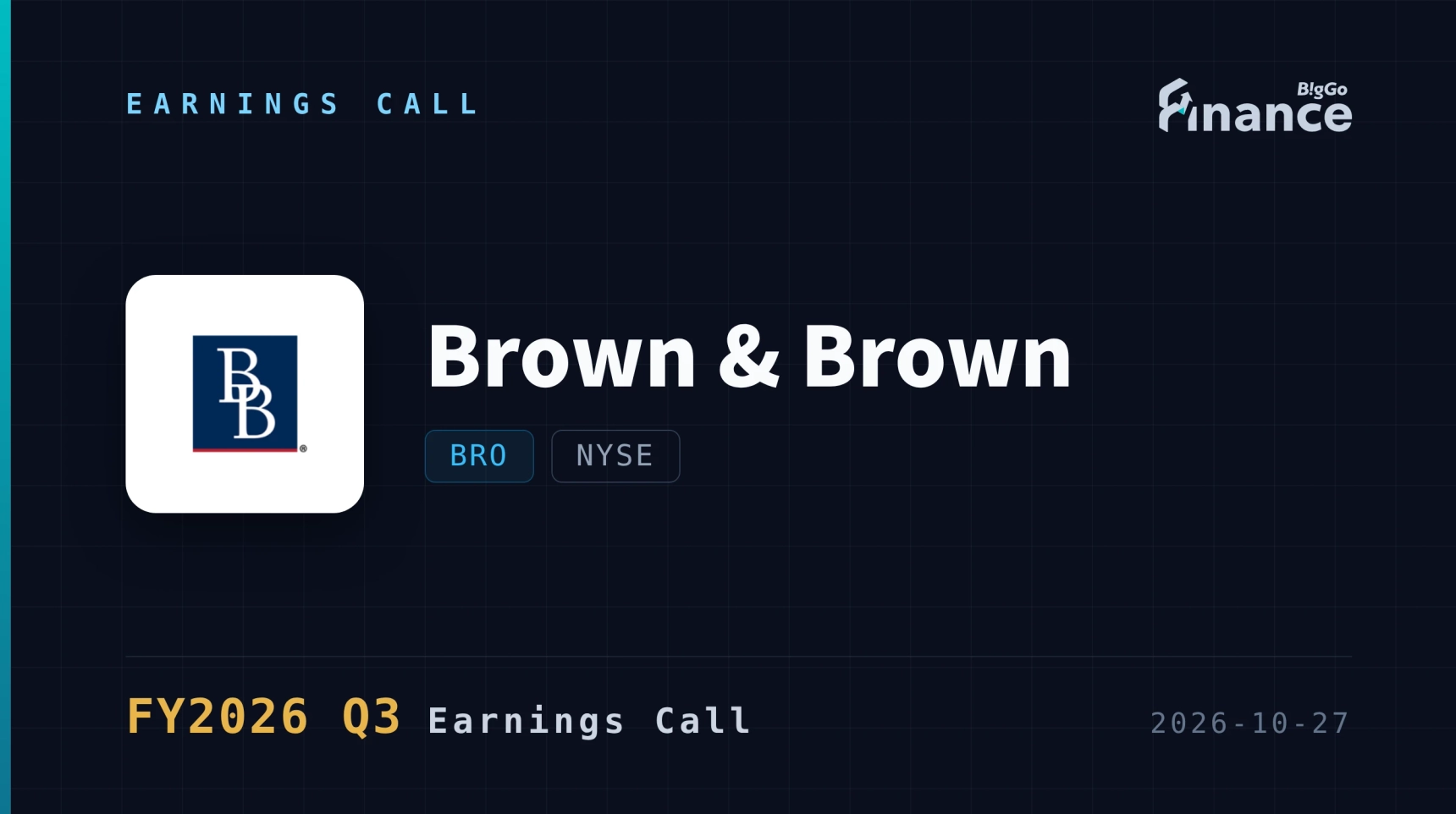[Brown & Brown Q3 2026 Earnings Call] Specialty Distribution Organic Revenue Falls 0.8% as Admitted Carriers Poach E&S Business; Retail Beats with 2.6% Growth