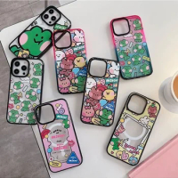 Colorful Splicing of Animals Magsafe Acrylic Phone Case Cover for IPhone 11 12 13 14 15 Pro Max Case for IPhone 15 Pro Max