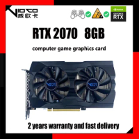 VIOCO Graphic Card RTX2070 8G GDDR6 256Bit 12nm 14Gbps Mining Gaming Video Card NVIDIA Geforce Rtx 2070 For Desktop PC New Brand