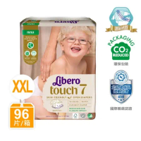 【麗貝樂】Touch嬰兒紙尿褲7號(XXL-32片x3包/箱)-綠色新升級