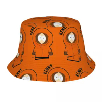 Unisex Kenny McCormick Bob Hat Outfits Summer Beach Vacation Getaway Headwear Southpark Bucket Hats Fishing Caps for Camping