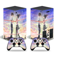 Lovers Style Skin Sticker Decal Cover for Xbox Series X Console and 2 Controllers Xbox Series X Skin Sticker Viny