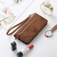 For MOTO EDGE 30 ULTRA X30 Phone Case Forest Zipper Exotic Leather Wallet Cases For MOTOROLA G POWER 2022 Pure Case Flip Cover