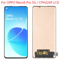 For Oppo Reno6 Pro 5G LCD Display Screen+Touch Panel Digitizer Replacement For Reno 6 Pro LCD PEPM00, CPH2249