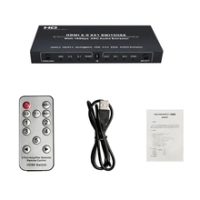 HDMI-compatible Switcher 4K@60Hz 2.0 Switch Box 2x1 Extractor ARC