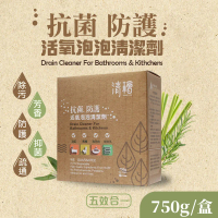 【清檜Hinoki Life】抗菌防護活氧泡泡清潔劑 750g/盒-2盒