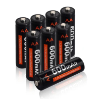 PALO AA rechargeable battery 1.2V AA 600mAh Ni-MH Pre-charged Rechargeable Battery Baterias AA for Camera