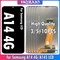 3/5/10PCS High Quality For Samsung A14 4G LCD Display Touch Screen Digitizer For Samsung A14 A145 A145F A145M LCD Replacement