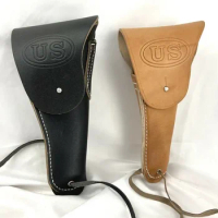 TWO WW2 Us Usmc Colt 1911 M1916 Army Leather Pistol Holster two colour Reenactment Outdoor Military