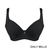 【黛莉貝爾 DAILY BELLE】素面無痕機能內衣 黑、暗紅  B-E杯(薄軟杯) | R8617