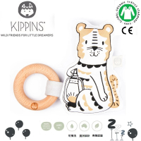 【Kippins】澳洲有機棉櫸木固齒器/手搖鈴(達西老虎)