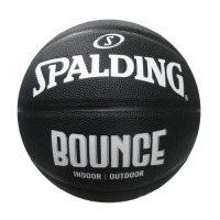 SPALDING 斯伯丁 NBA Bounce 合成皮 7號籃球 黑白