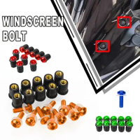 5mm 10PCS M5 Windscreen Windshield Bolts Screw Kits For Kawasaki Ninja ZX-10R ZX10R ZX 10R 2011 2012 2013 2014 2015 ZX-6R ZX6R