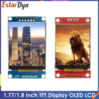 1.77 1.8 inch TFT LCD Module LCD Screen SPI serial 51 drivers 4 IO driver TFT Resolution 128*160 1.8 inch TFT interface