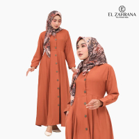 Dress   Casual   Simple Polos Maudy Dress   Dewasa Gamis Muslim Wanita Syari Remaja Maxi