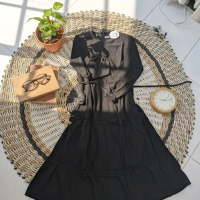 gamis hitam  Muslim Wanita