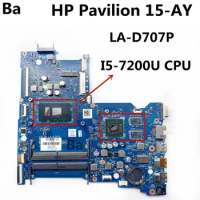 For HP Pavilion 15-AY Laptop Motherboard LA-D707P With i5-7200U CPU DDR4 100% Work