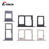 Sim Card Tray Holder Adapter Micro SD Reader Socket Connector Slot For Samsung Galaxy A8 A6 Plus 2018 A530 A730 A600 A605