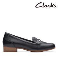 【Clarks】女鞋 Juliet Aster 立體壓紋飾釦設計樂福鞋(CLF77189D)