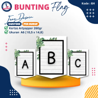Bunting flag custom / Banner ulang tahun / bendera custom pernikahan wedding / request bunting flag