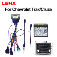 LEHX Car Android Radio Player 16Pin Wire Harness With Canbus Box For Chevrolet Trax Cruze Aveo Buick Regal Power Cable Socket