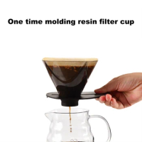 Coffee Dripper Set Filters Pour Over Coffee Maker Conical Immersion Hand-Brewed Reusable Glass Coffee Drip Filter Cup