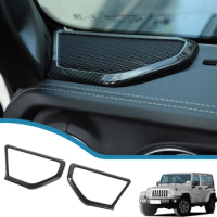 Car A Pillar Horn Audio Speaker Decoration Cover for Jeep Wrangler JL Gladiator JT 2018-2023 Interior Mouldings Accessories ABS