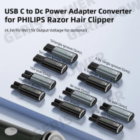 USB​ Type C PD to DC 4.3V 5V 8V 15V Power Adapter Converter for Philips Shaver Razor Electric Hair Clipper Fast Charge Connector