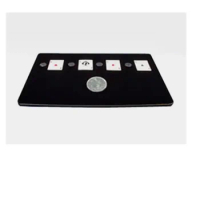 Production Pad Professional Magic Table Mat Tray (Black,With interlayer,51*38.5*2cm) Magic Tricks Coin Card Case Box Stage