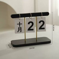 2025創意日曆木質簡約翻頁桌面家居辦公室擺件ins檯曆裝飾品擺設