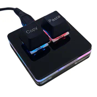 RGB Copy and Paste 2-Key Macros Keyboard SAYO OSU Keypad One Handed Mechanical Gaming Keyboard for Rhythm Games