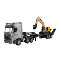 【瑪琍歐】1:18遙控拖板車附靜態挖土機/1522(燈光、聲音可遙控開關)