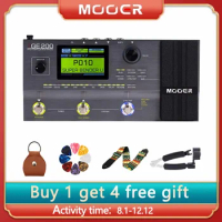 MOOER GE200 Amp Modelling &amp; Multi Effects Pedal 55 Amplifier Models 26 Speaker Cab Models 70 Effects 52s Looper 40 Drum Patterns