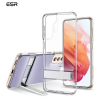 ESR Phone Case for Samsung Galaxy S21/S21 Plus/S21 Ultra 5G Metal Kickstand Steady Case Luxury TPU Back Cover for Galaxy S21